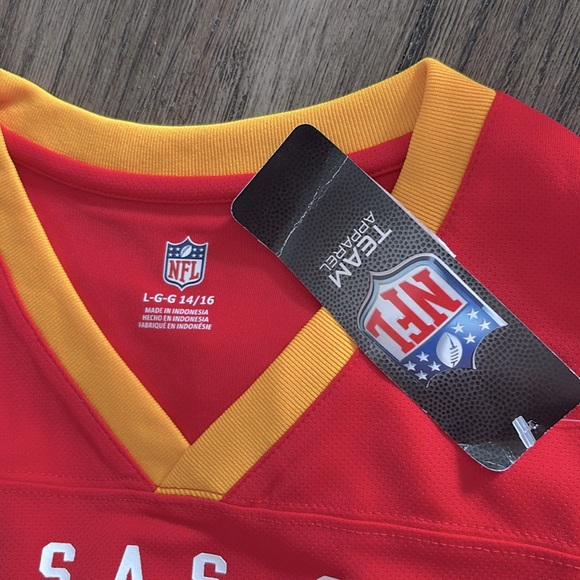 Lot of 2x NWT [Nike] & [NFL] Kansas City Chiefs NFL Jersey & Shirt Youth L 14/16 - Picture 13 of 13